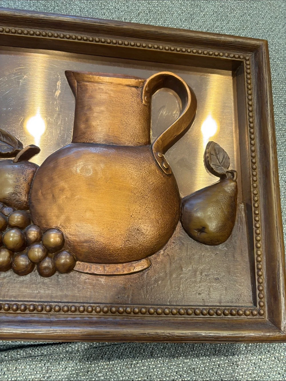Bronze-Tone Fruit & Pitcher Wall Art - Home Wall Decor